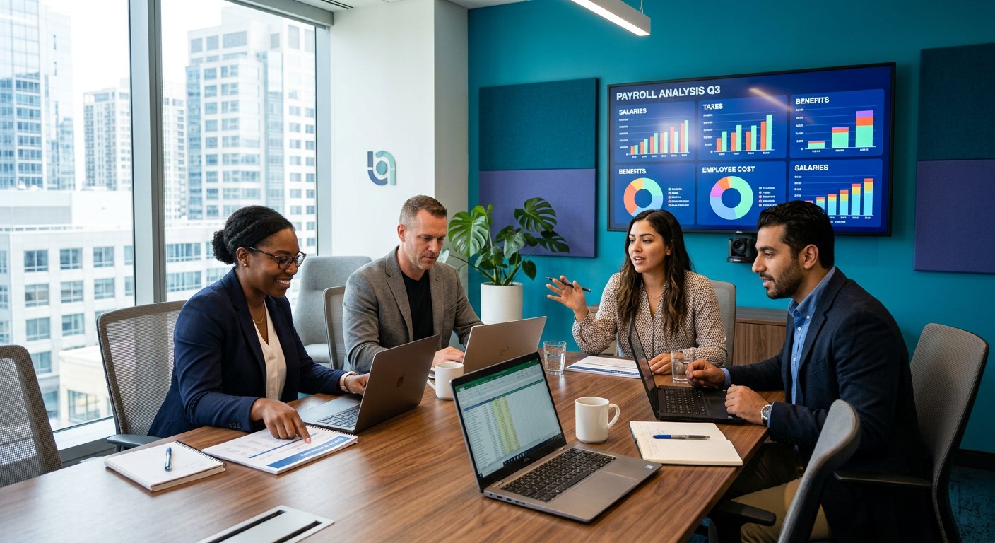 Payroll Center specialists at work